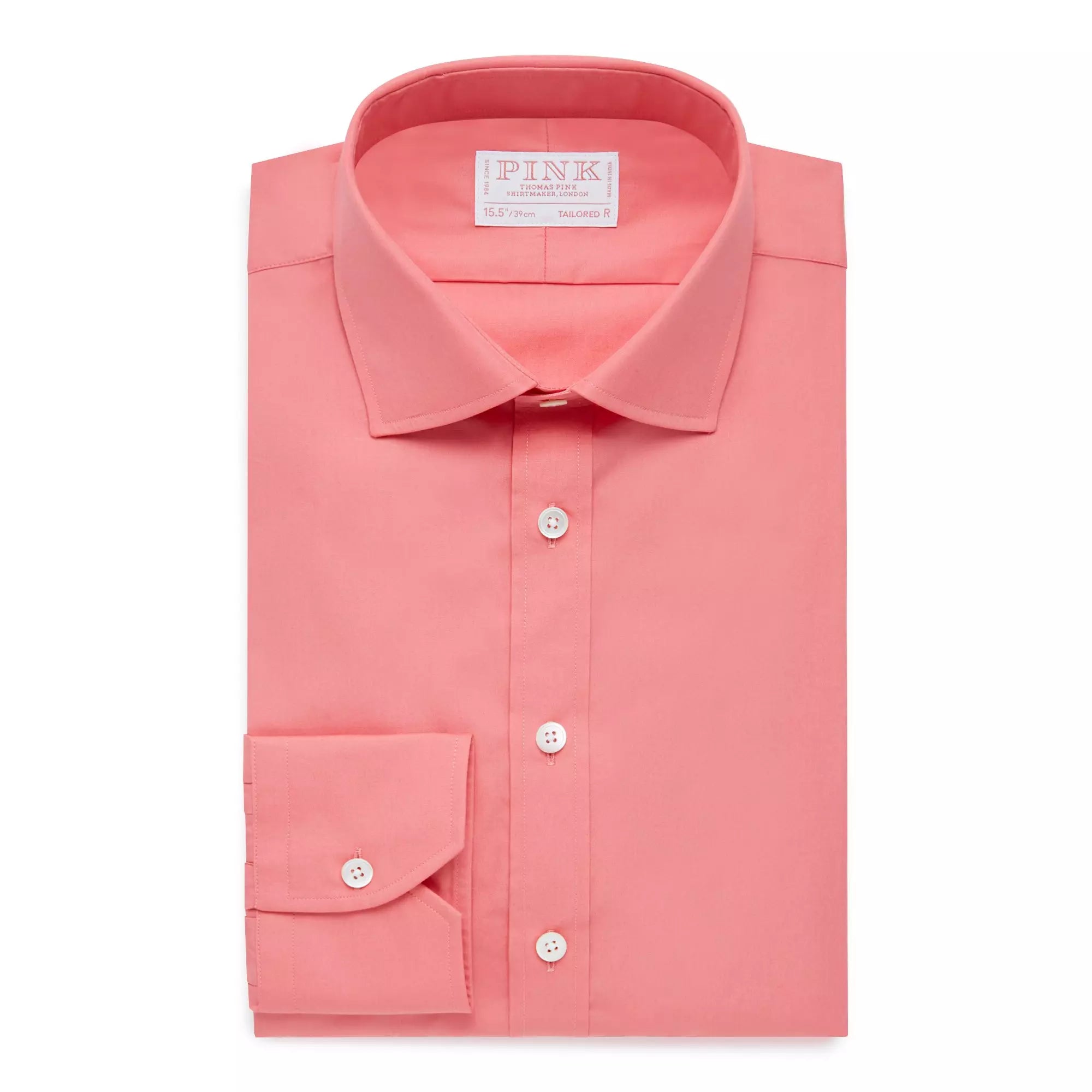mens coral colored dress shirts Pink Tailored Fit Superior Solid Plain Formal Shirt – Thomas Pink Add a modern yet Evening dress, dinner wear, Men's round boots Material:100% Wool Outer material in red/white/royal purple/emerald green