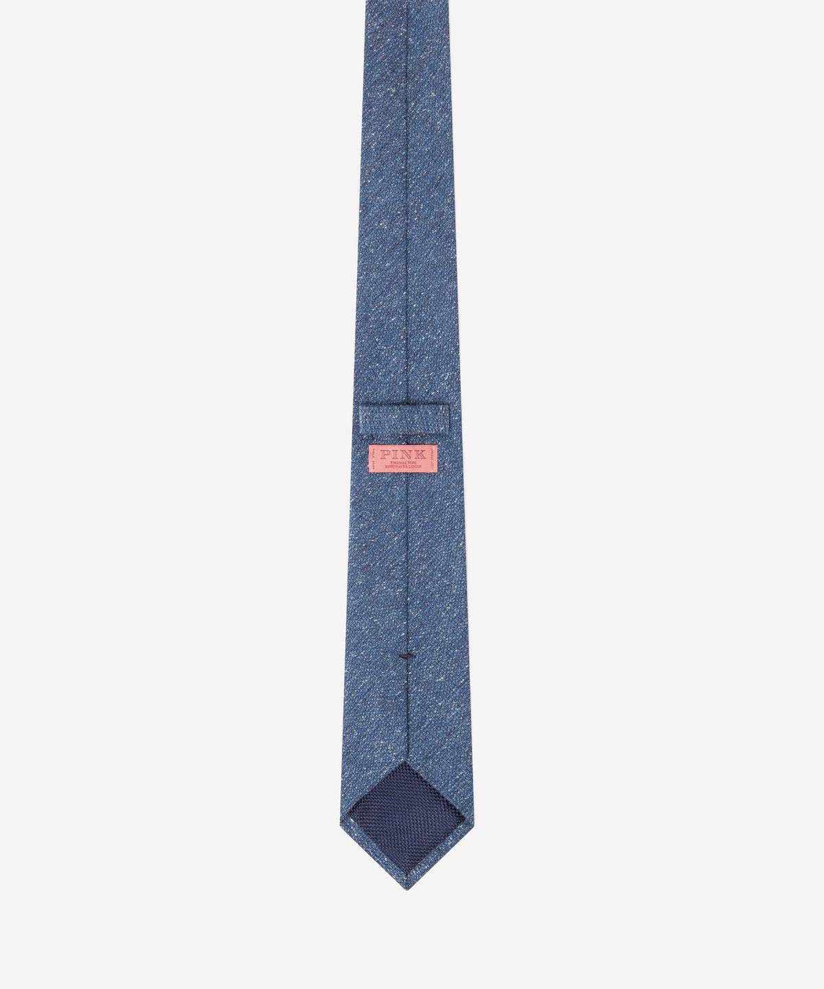 Airforce Blue Textured Slub Silk Tie