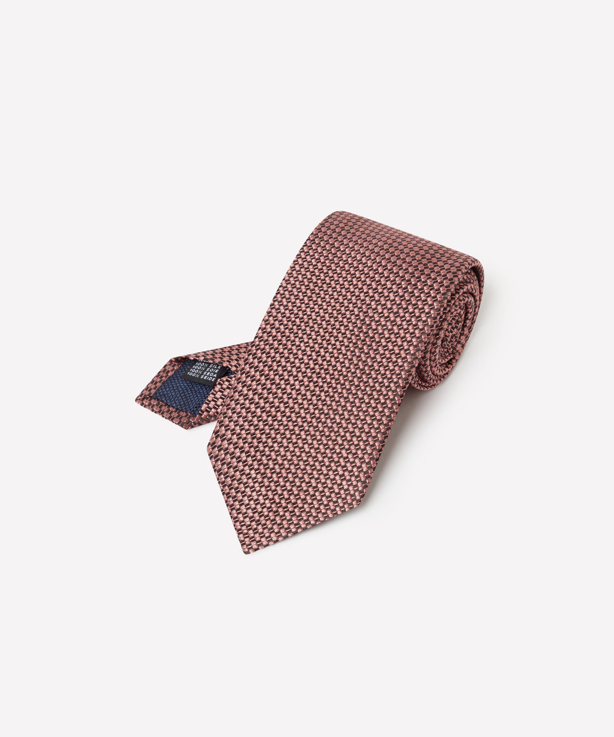 Pale Pink Tonal Textured Woven Silk Tie