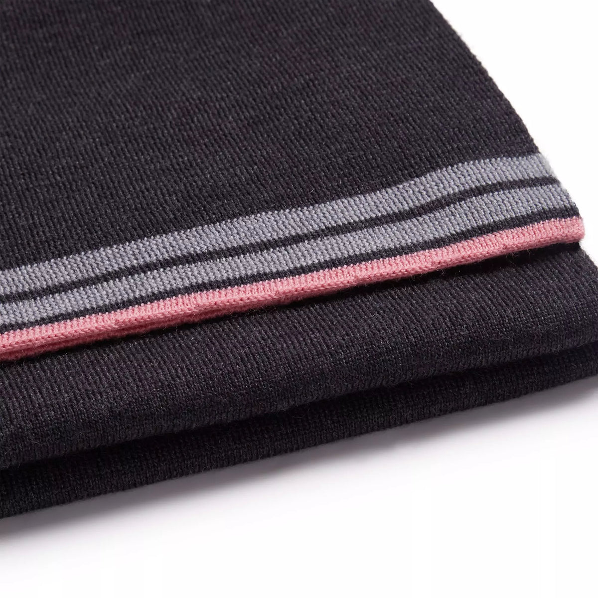 Grey Knitted Merino Wool Hat & Scarf Set