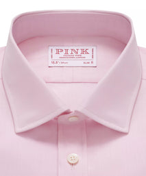 Pale Pink Slim Fit Double Cuff Ramses Poplin Formal Shirt