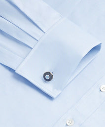 Pale Blue Classic Fit Double Cuff Royal Twill Formal Shirt