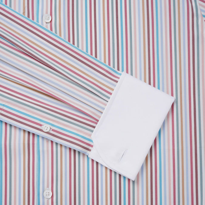 Multicolour Classic Fit Multi Bengal Stripe Formal Shirt